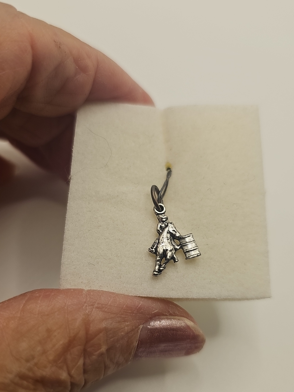 Sterling Silver Novelty Figure Charm Pendant in Silver